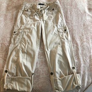 Express size 2 khaki cargo pants